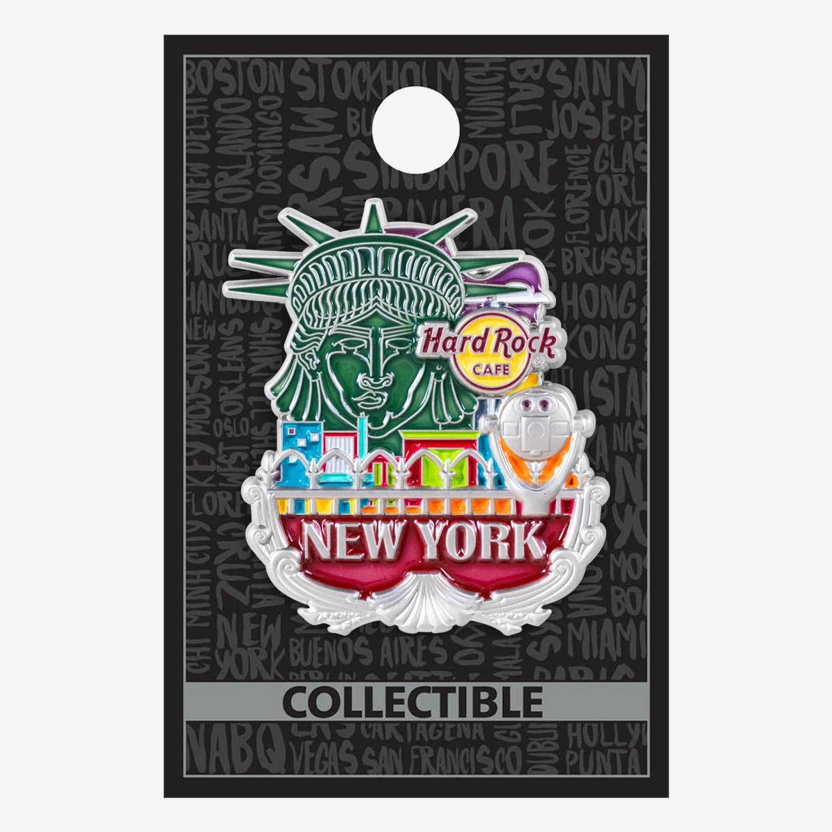 Collectible 3D Core City Guitar Pin image number 2